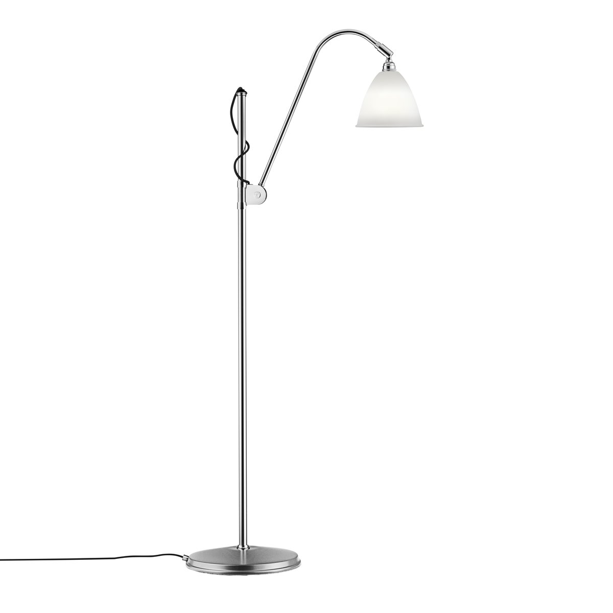 Bilde av GUBI Bestlite BL3S gulvlampe benporslin-krom