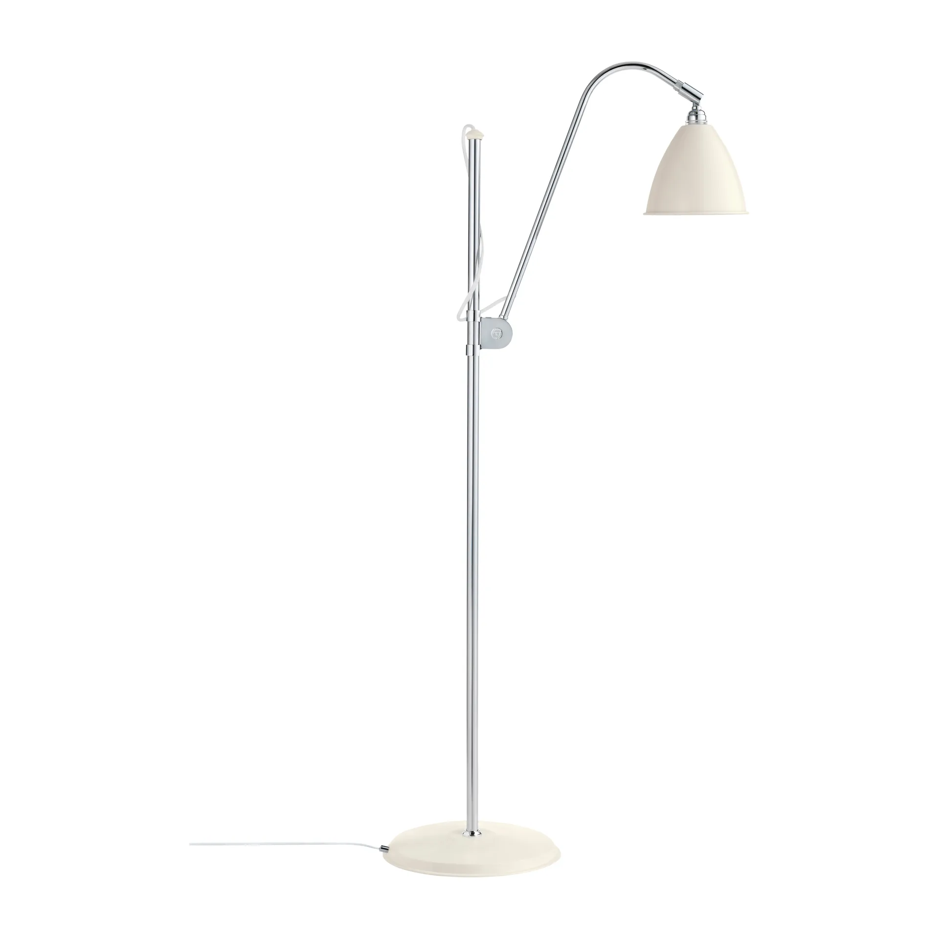 Bestlite BL3S gulvlampe, Matt hvit-krom GUBI