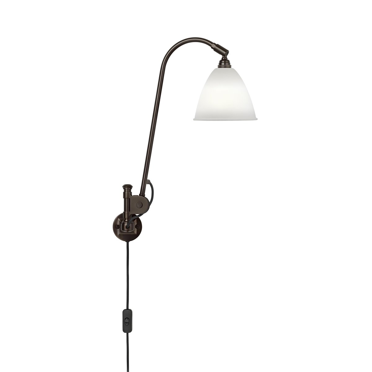 Bilde av GUBI Bestlite BL6 vegglampe benporselen-svart