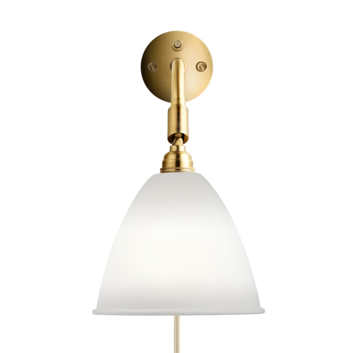 Bilde av GUBI Bestlite BL7 vegglampe benporslin-messing