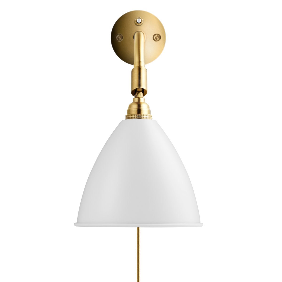 Bilde av GUBI Bestlite BL7 vegglampe matt hvit-messing