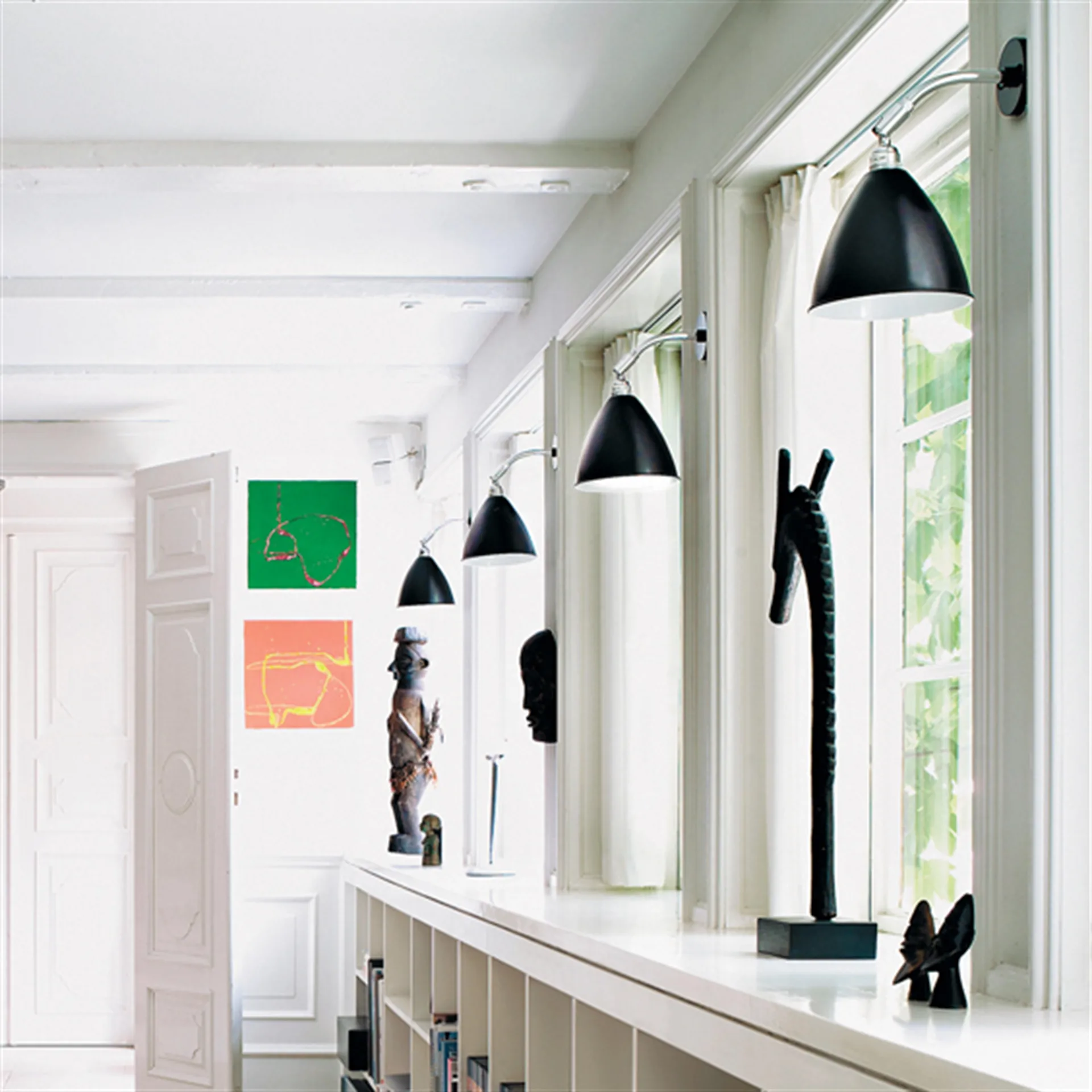 Bestlite BL7 vegglampe, sort-krom GUBI