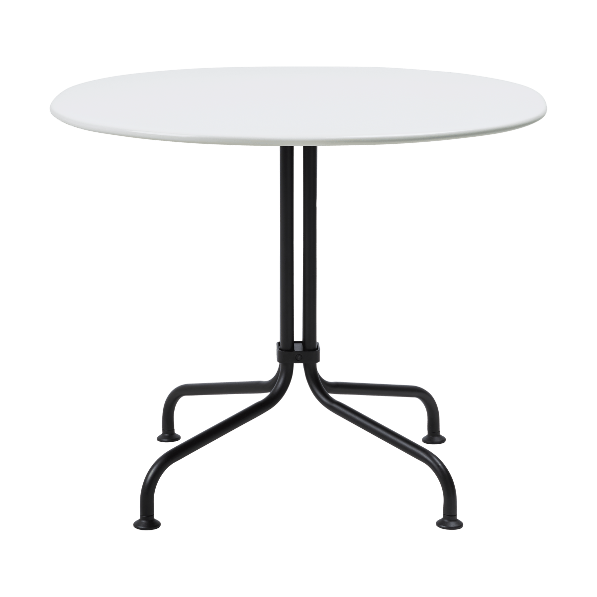 GUBI Carmel Bistro loungebord 75x75 cm Clam white-black semi matt