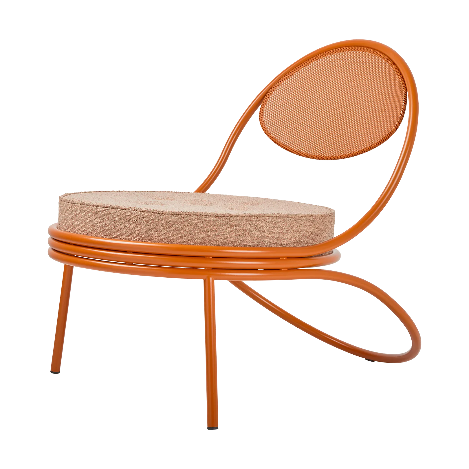 Copacabana Outdoor Lounge Chair m. polstret sete, Lorkey limonta 44-international orange GUBI