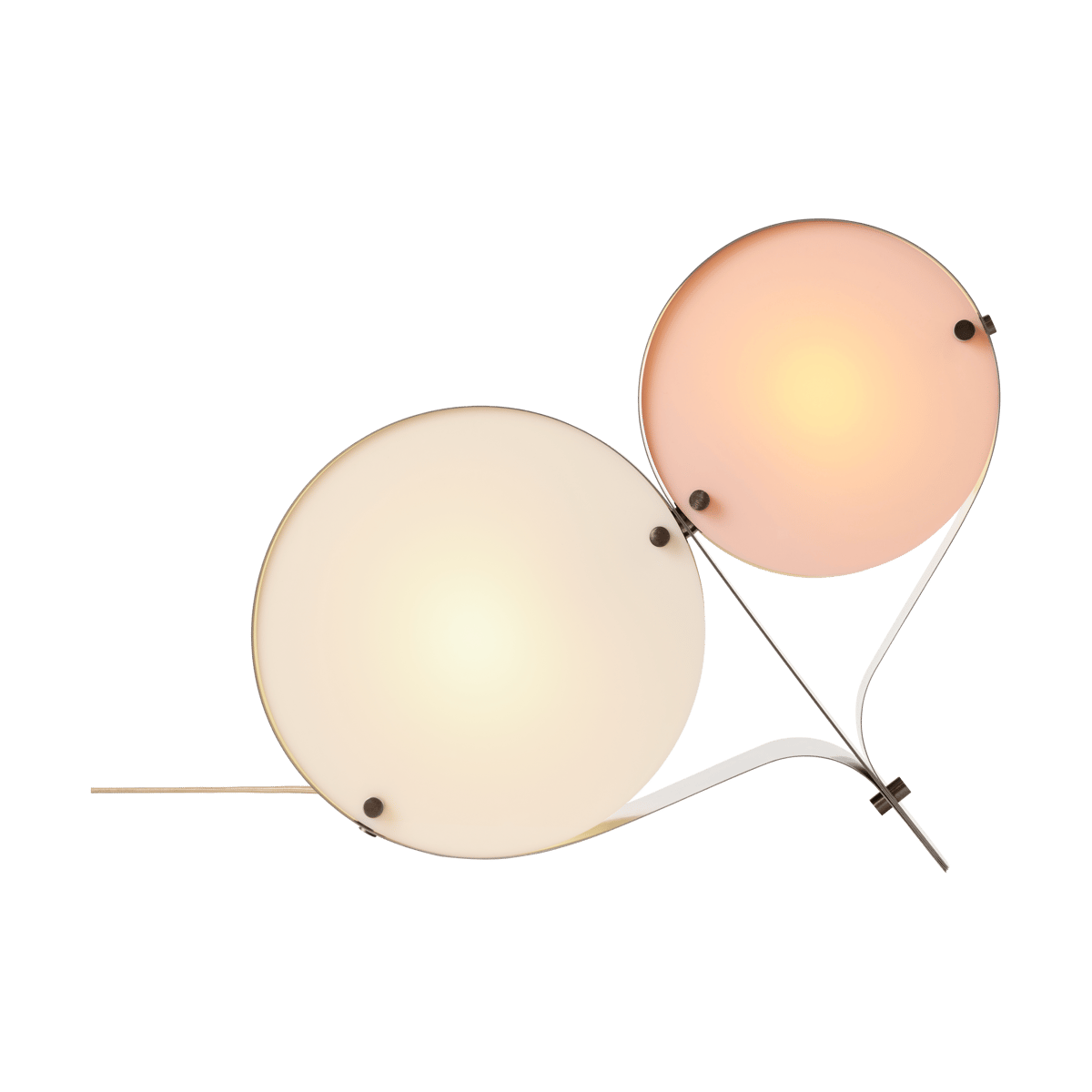 Bilde av GUBI Coppia bordlampe Ivory & blush