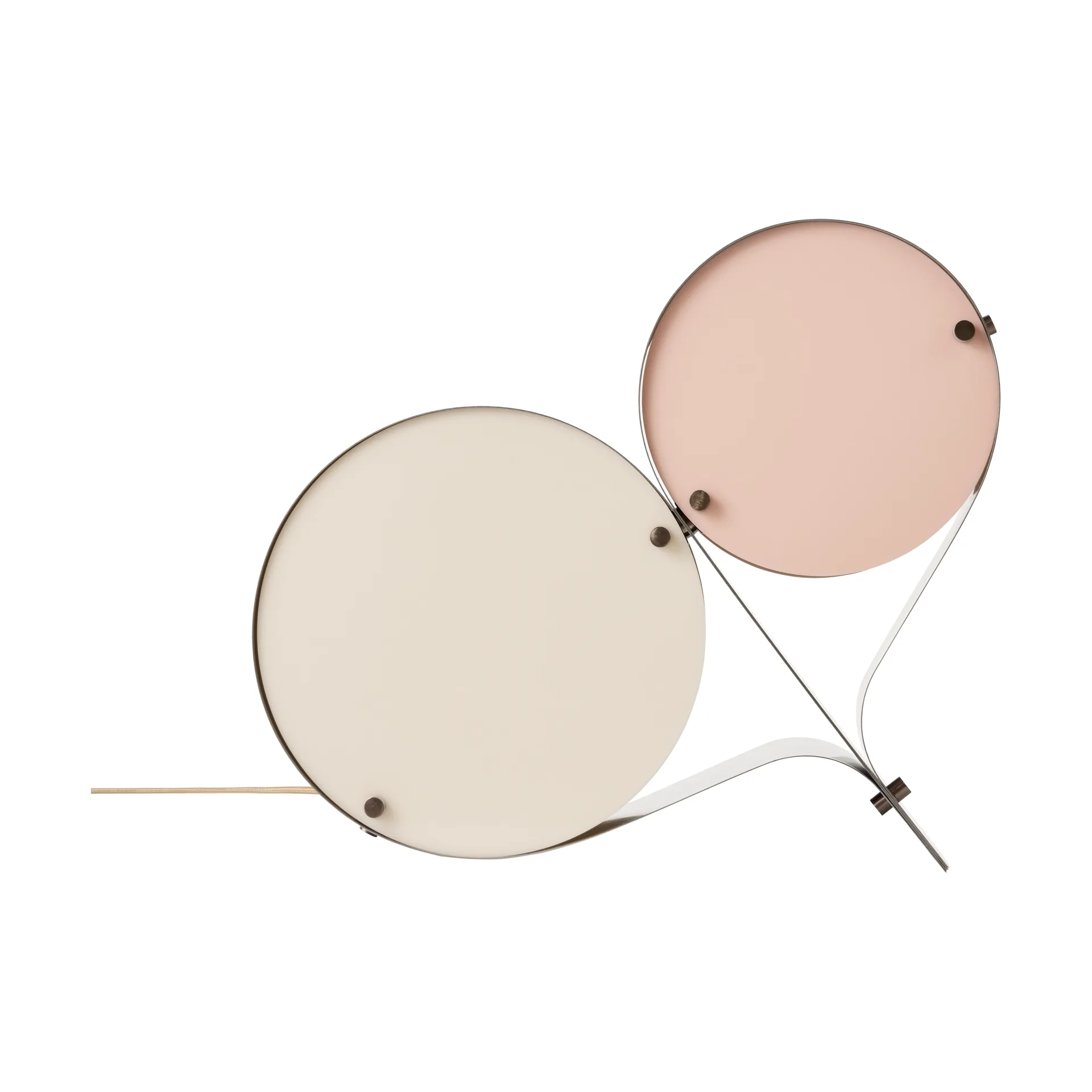 Coppia bordlampe, Ivory & blush GUBI