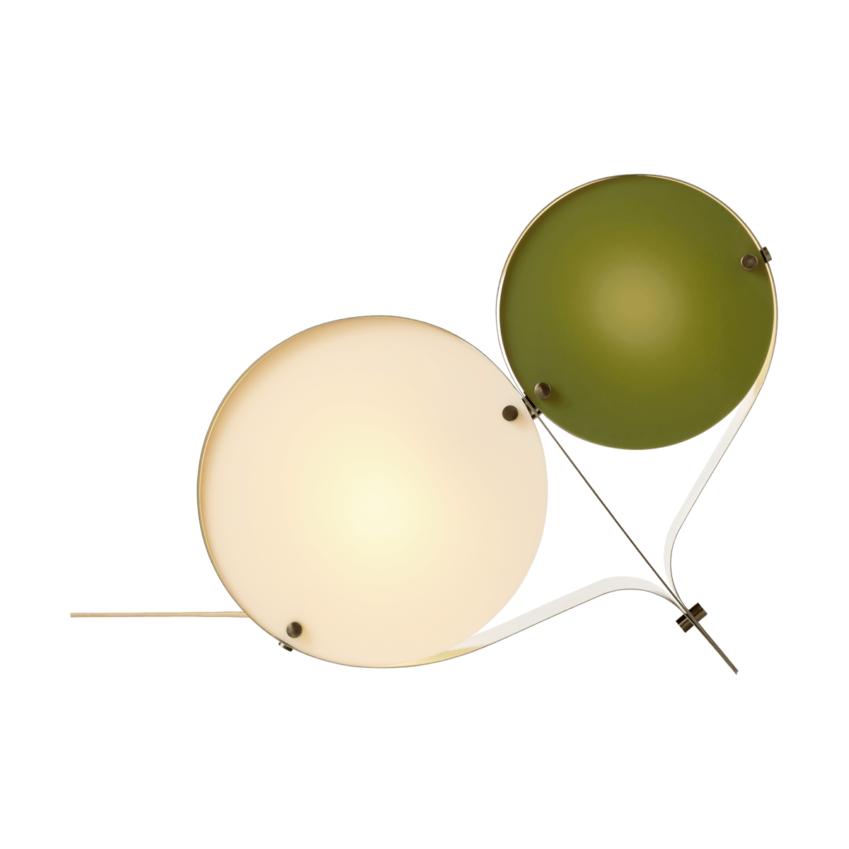 Bilde av GUBI Coppia bordlampe Ivory & olive
