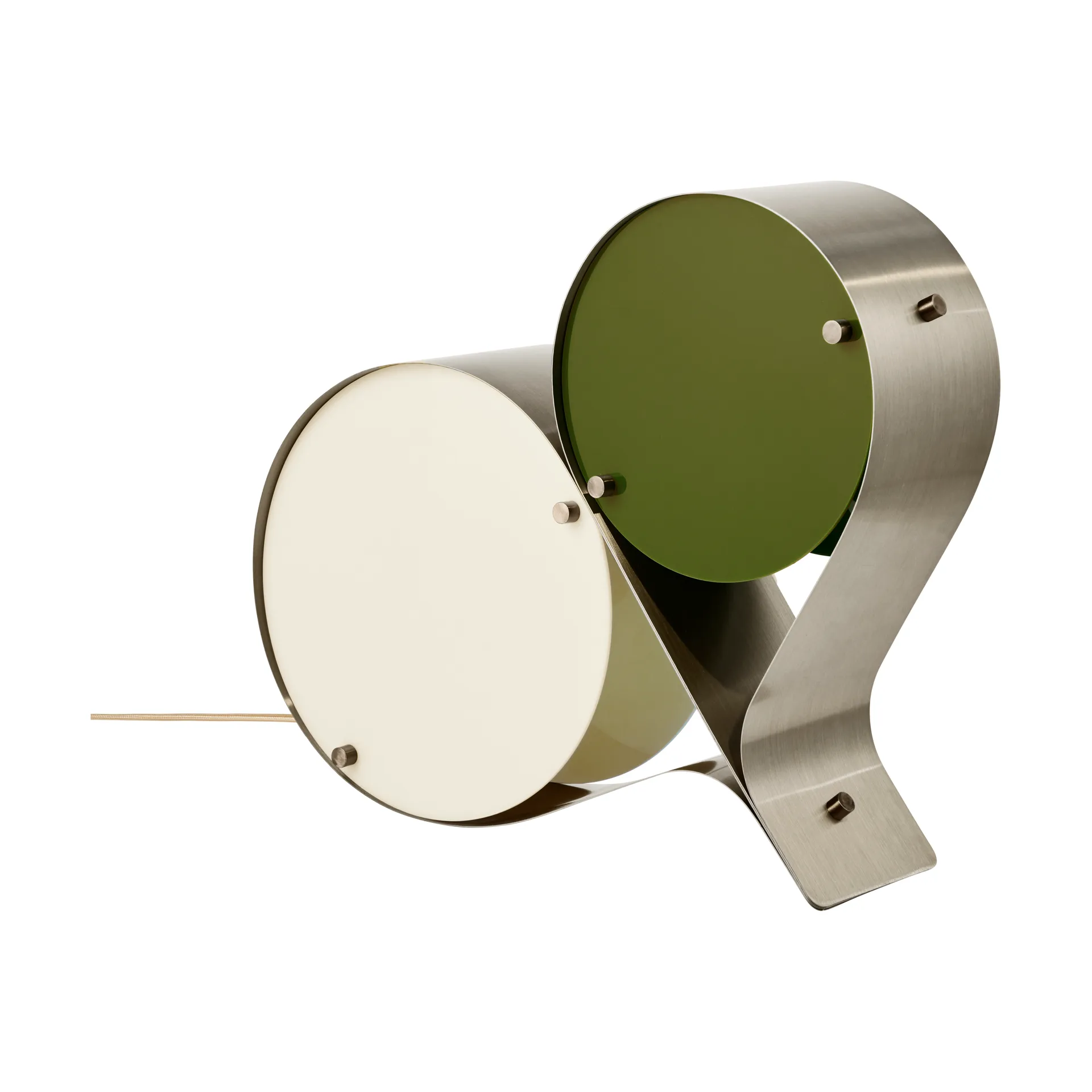 Coppia bordlampe, Ivory & olive GUBI