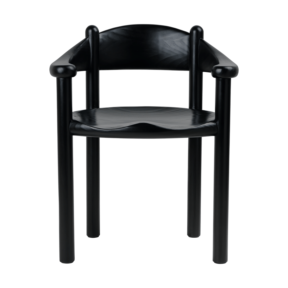 GUBI Daumiller karmstol Brown-black pine | Skandinavisk Design | Stoler | Brun