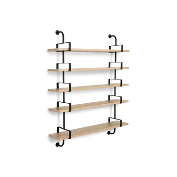 Demon vegghylle 5 etasjer - oak, 155 cm - GUBI