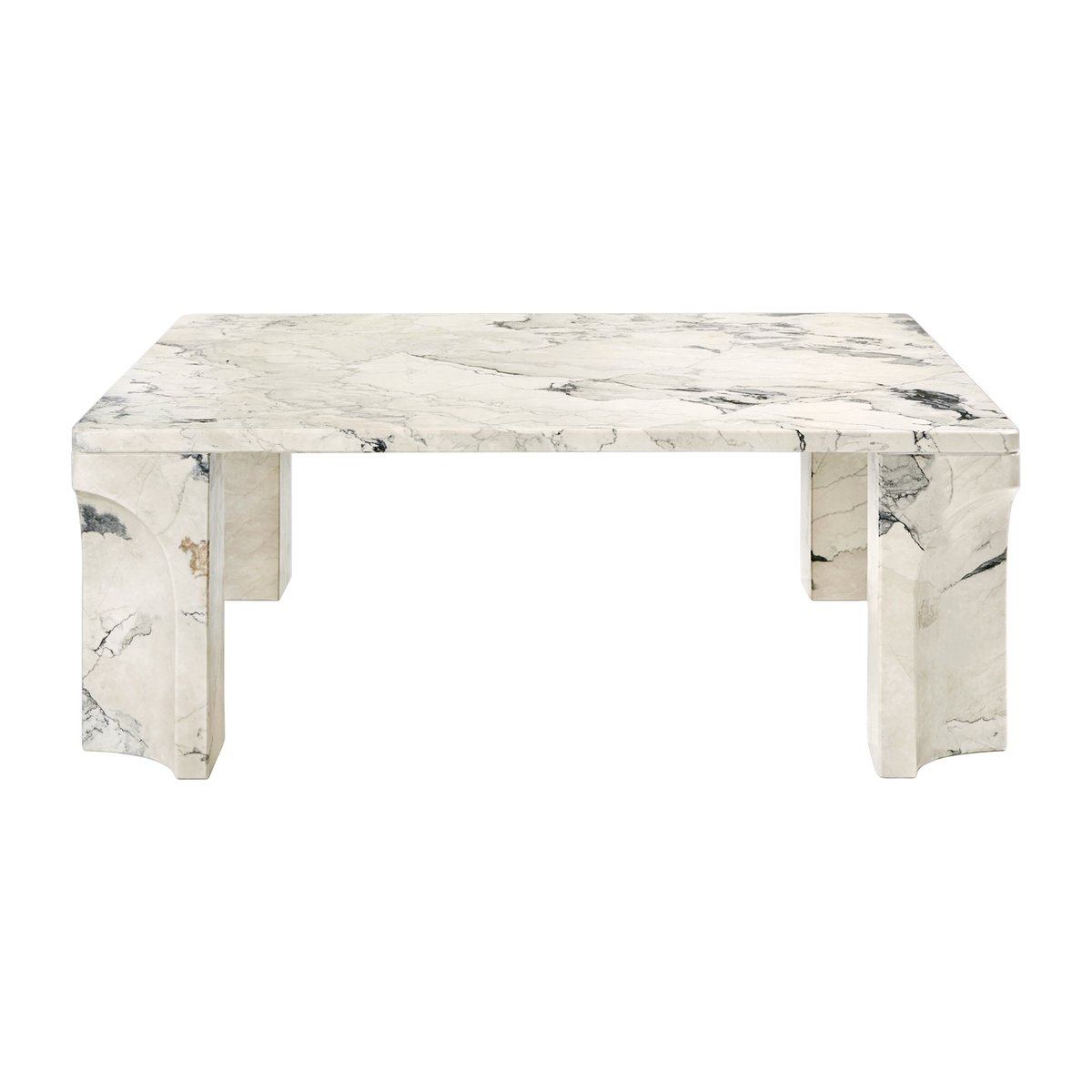 Bilde av GUBI Doric salongbord 80 x 80 cm Electric grey