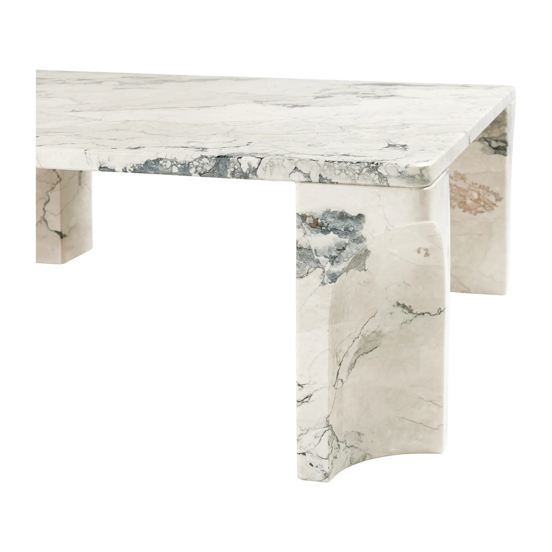 Doric salongbord 80 x 80 cm, Electric grey GUBI