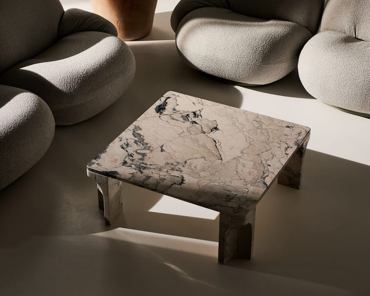 Doric salongbord 80 x 80 cm, Electric grey GUBI