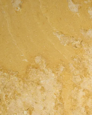 Doric sofabord - Honey Amber marmor, 80x80 cm - GUBI