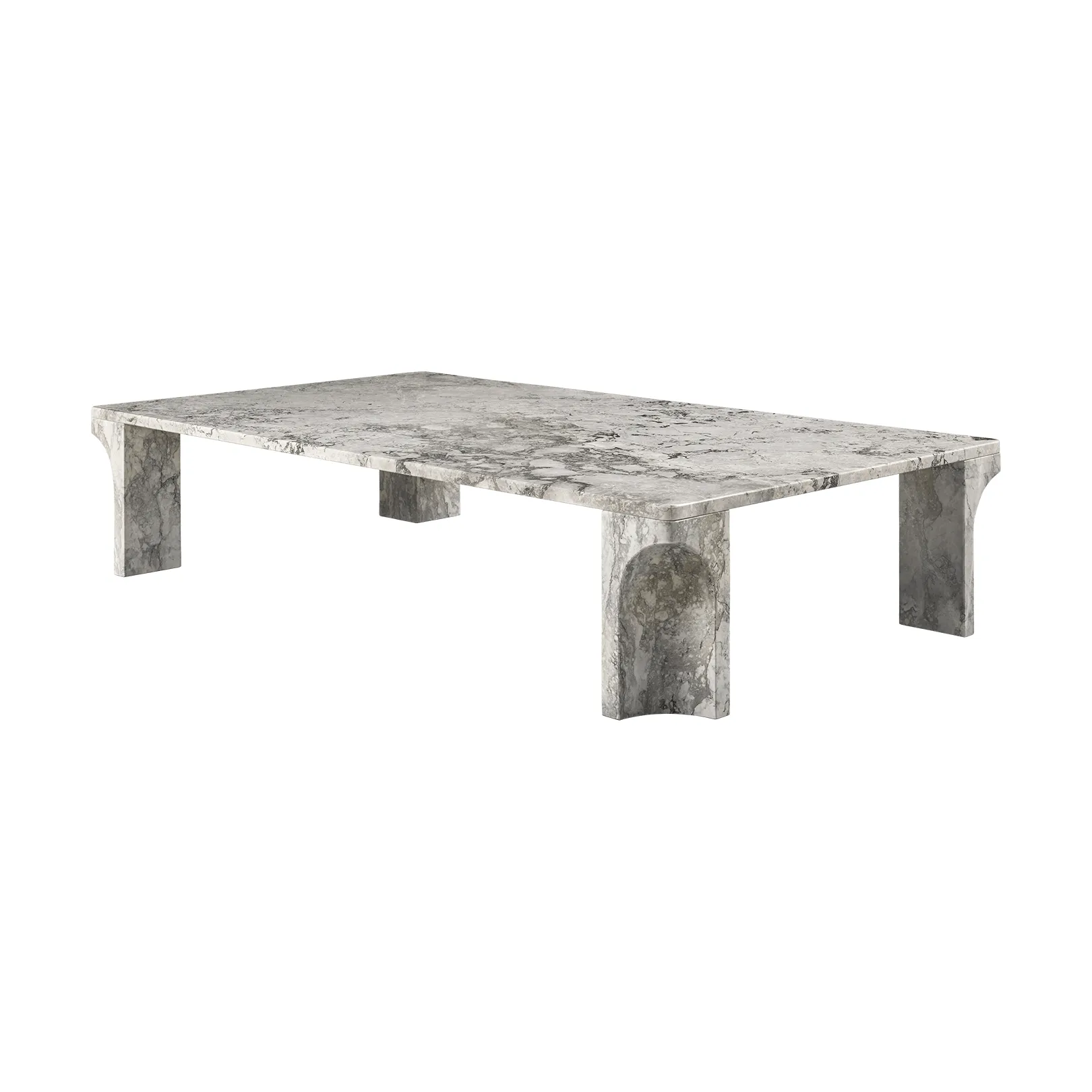 Doric sofabord, Stormy Gray marmor, 140x80 cm GUBI Doric sofabord, Stormy Gray marmor, 140x80 cm GUBI