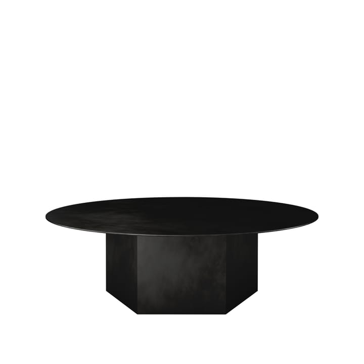Epic Steel sofabord - Midnight black, Ø 110 cm - GUBI