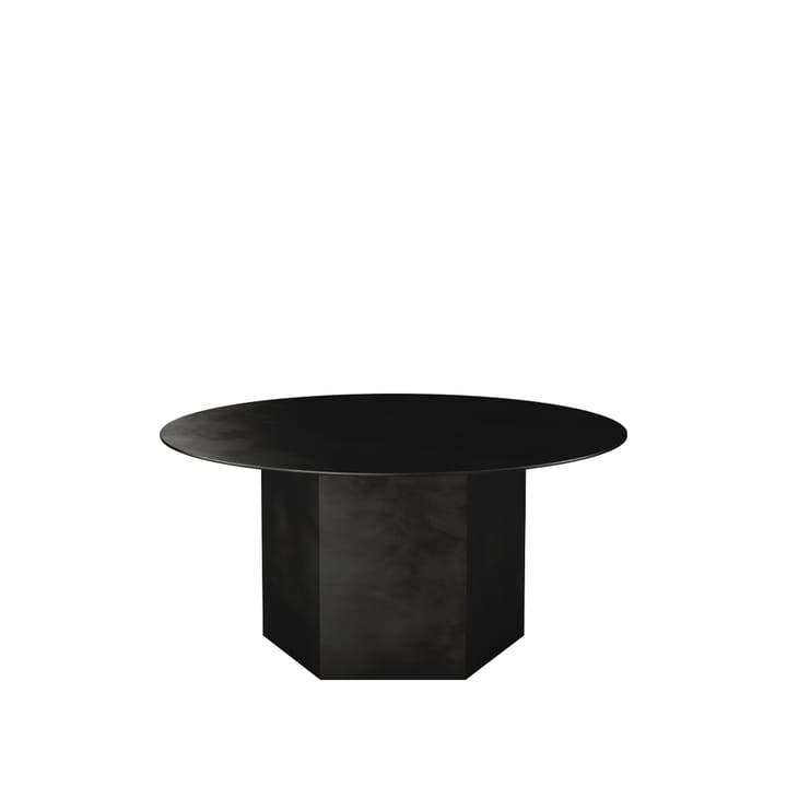 Epic Steel sofabord - Midnight black, Ø 80 cm - GUBI