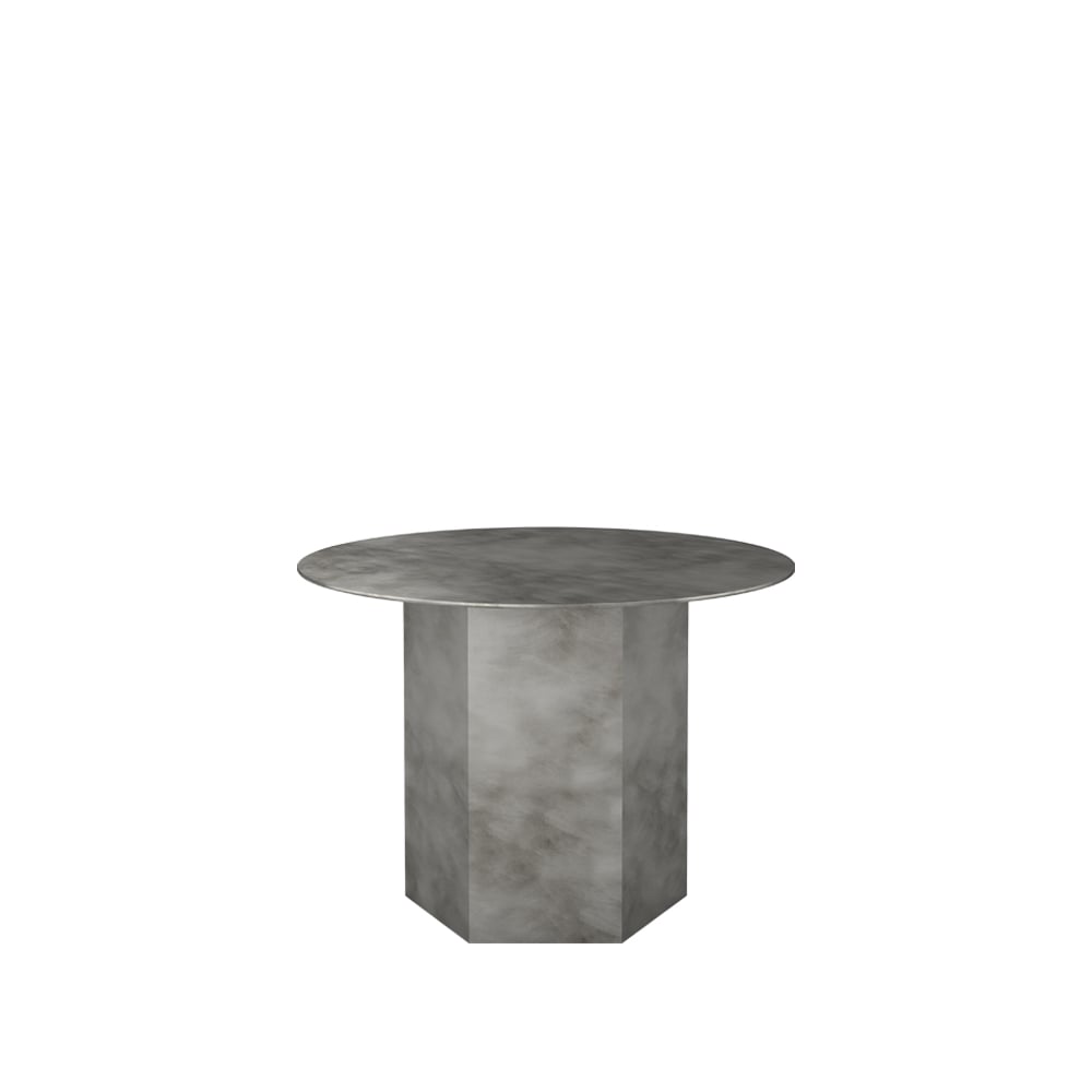 Bilde av GUBI Epic Steel sofabord Misty grey Ø 60 cm