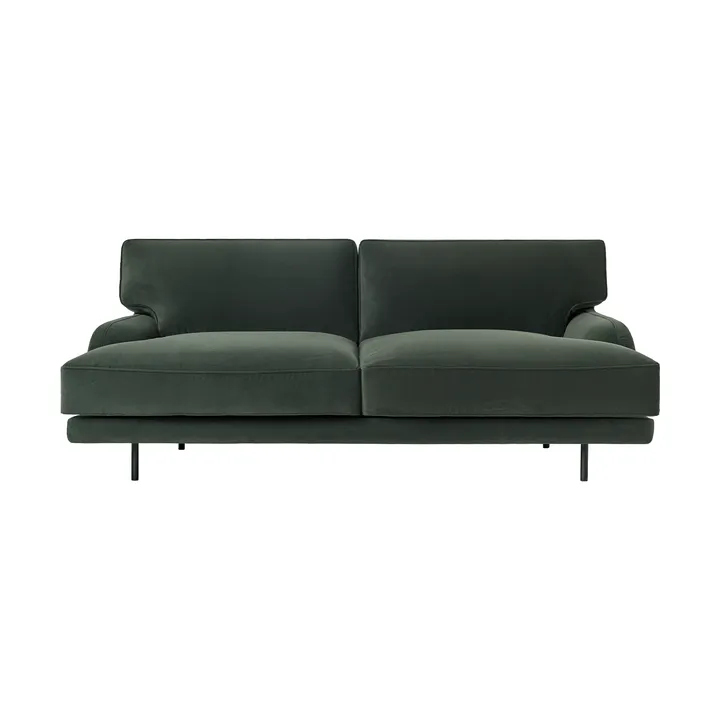 Flaneur 2-seters sofa - Asator 0984-matt svart, 2-seter - GUBI