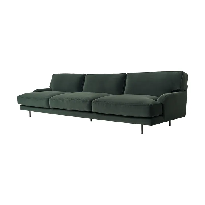 Flaneur 2-seters sofa - Asator 0984-matt svart, 3-seter - GUBI