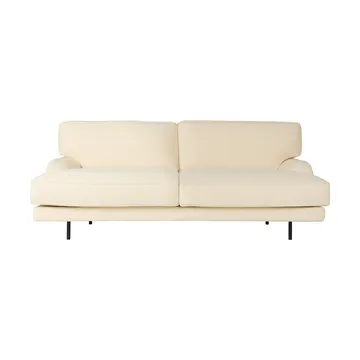 Flaneur 2-seters sofa - Bouclé-matt svart, 2-seter - GUBI
