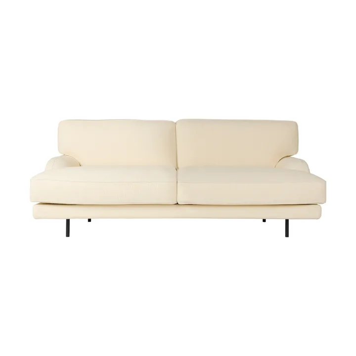 Flaneur 2-seters sofa - Bouclé-matt svart, 2-seter - GUBI
