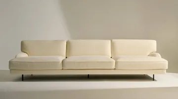 Flaneur 2-seters sofa - Bouclé-matt svart, 3-seter - GUBI