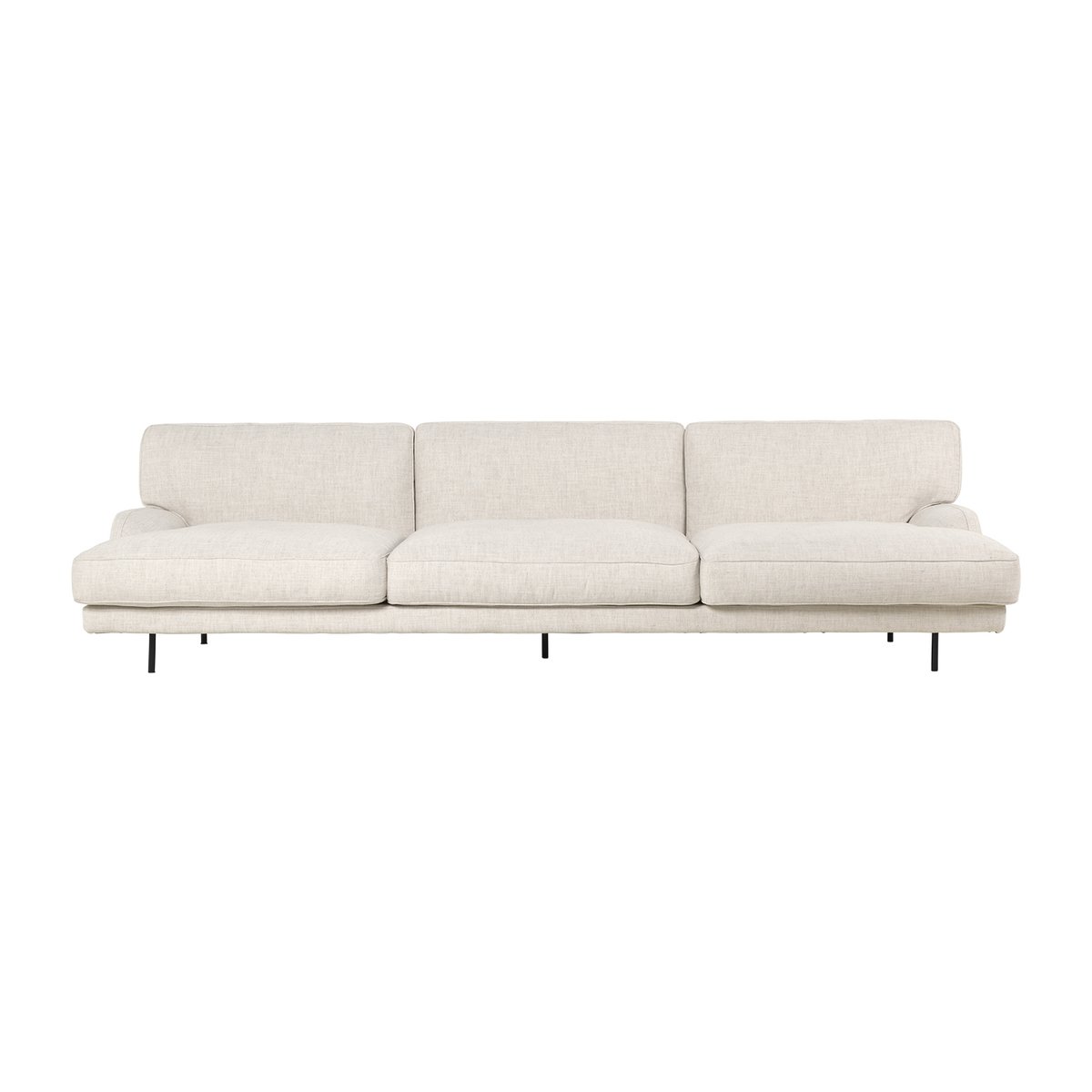 GUBI Flaneur 3-seters sofa Indianskop 15-antique brass
