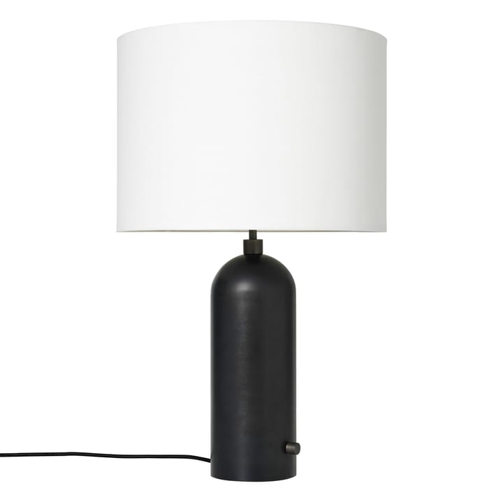 Grahvity L bordlampe - blackend steel + hvit skjerm - GUBI