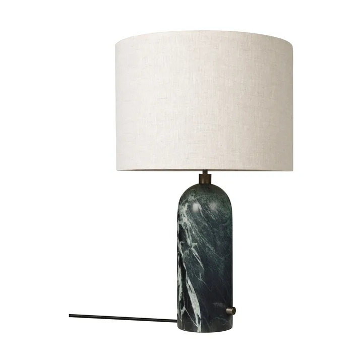 Grahvity L bordlampe - Emerald marble-canvas - GUBI