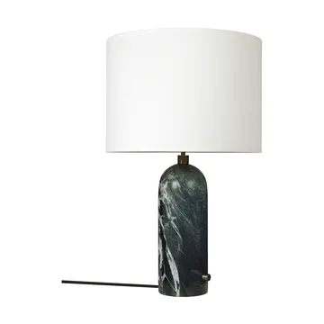Grahvity L bordlampe - Emerald marble-white - GUBI