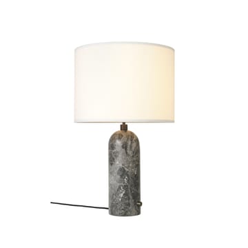 Grahvity L bordlampe - grey marble + hvit skjerm - GUBI