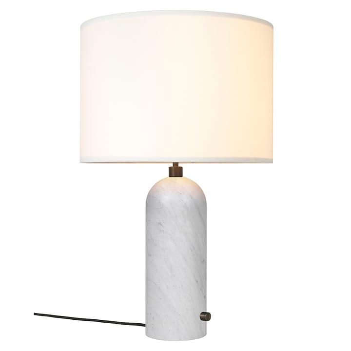 Grahvity L bordlampe, Hvit marmor-hvit GUBI