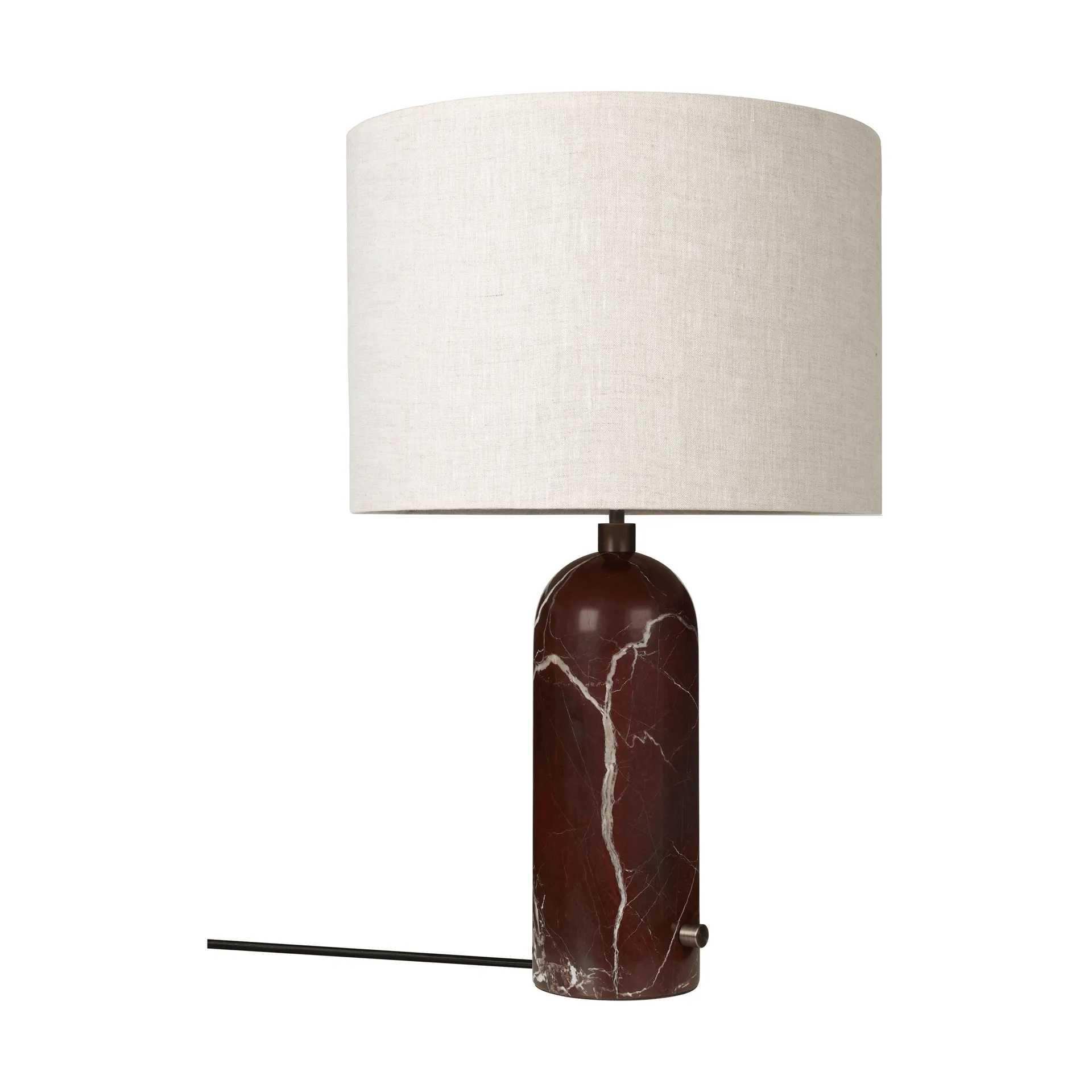Grahvity L bordlampe, Maroon marble-canvas GUBI