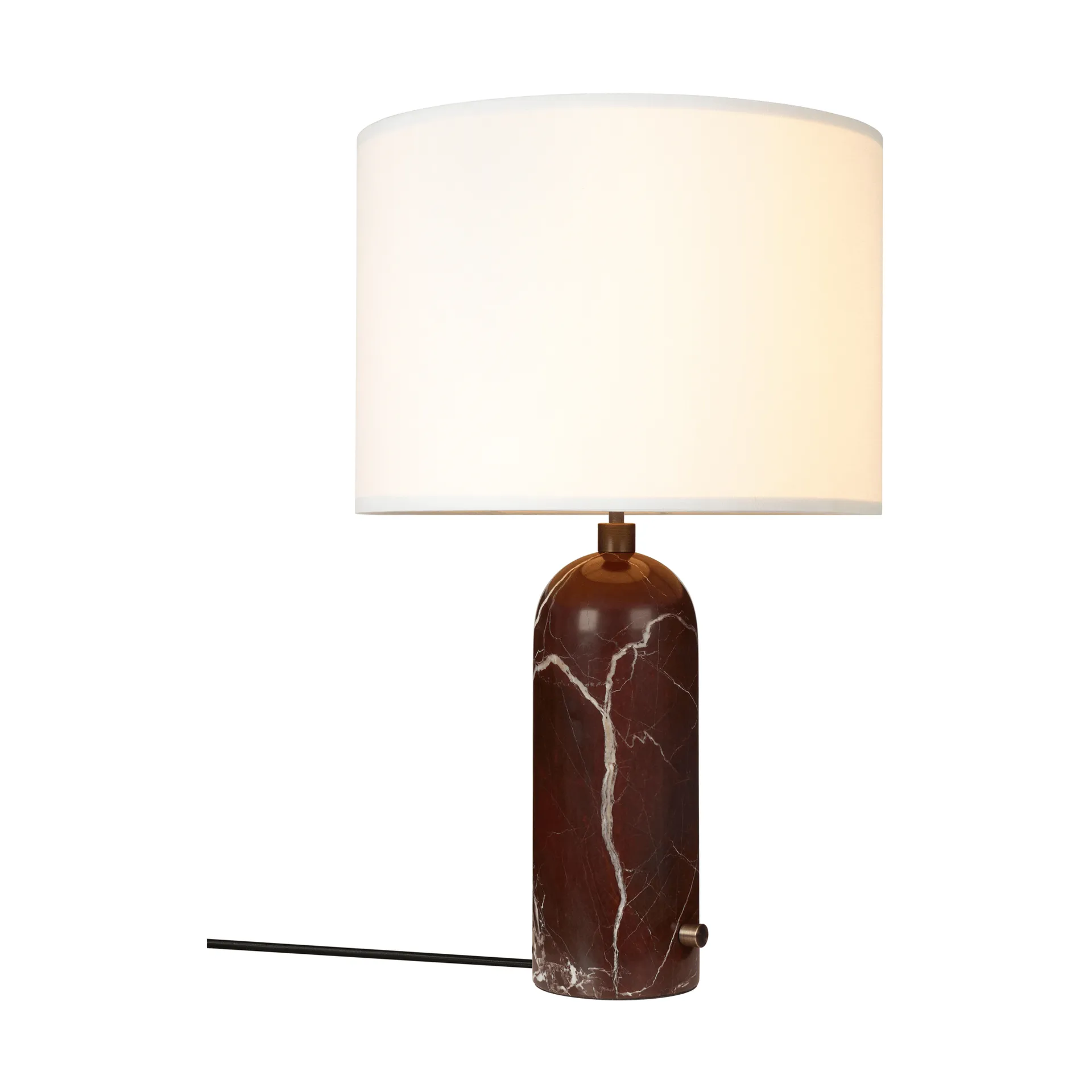 Grahvity L bordlampe, Maroon marble-white GUBI