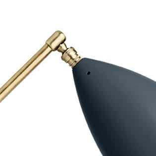 Gräshoppa bordlampe, lysgrå GUBI