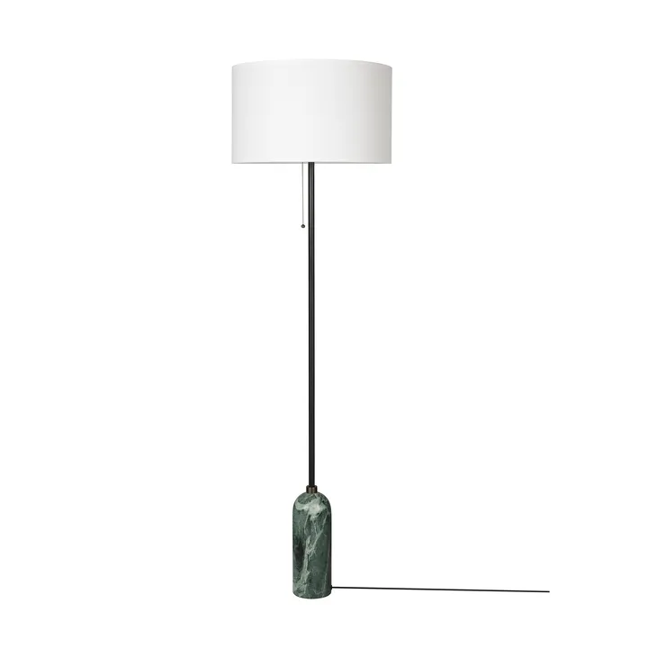 Gravity gulvlampe  - Emerald marble-white - GUBI