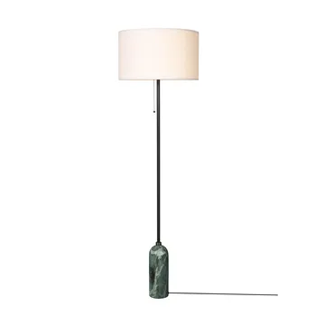 Gravity gulvlampe  - Emerald marble-white - GUBI