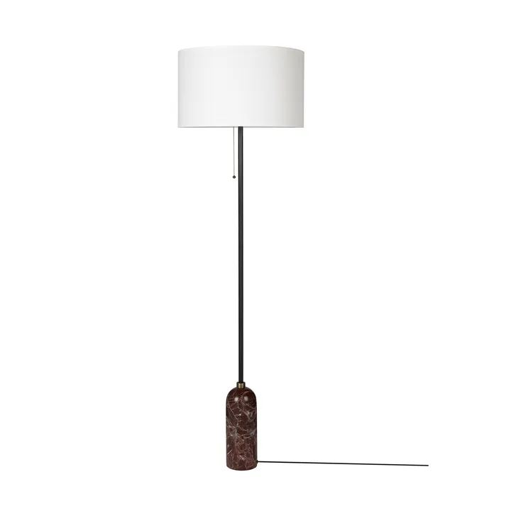 Gravity gulvlampe  - Maroon marble-white - GUBI