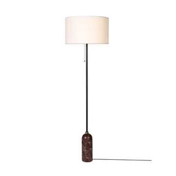 Gravity gulvlampe  - Maroon marble-white - GUBI