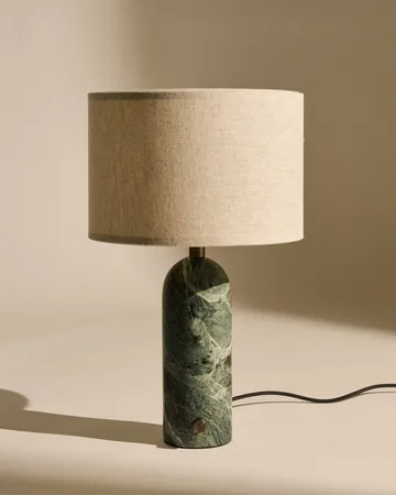 Gravity S bordlampe - Emerald marble-canvas - GUBI