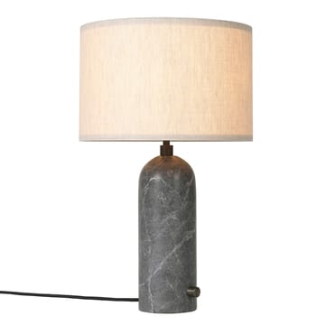 Gravity S bordlampe - Grå marmor-canvase - GUBI