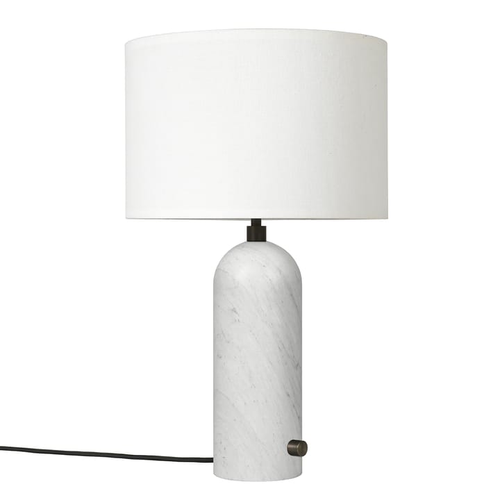 Gravity S bordlampe - Hvit marmor-hvit - GUBI