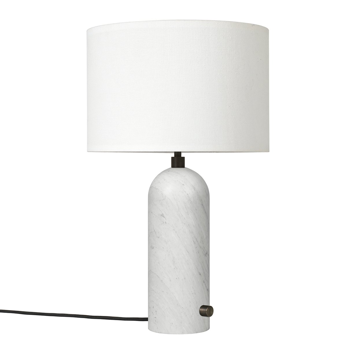 Bilde av GUBI Gravity S bordlampe Hvit marmor-hvit