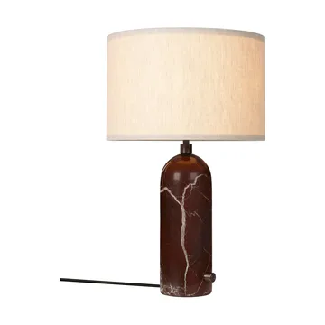 Gravity S bordlampe - Maroon marble-canvas - GUBI