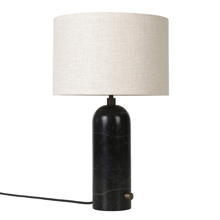 Gravity S bordlampe - Svart marmor-canvase - GUBI