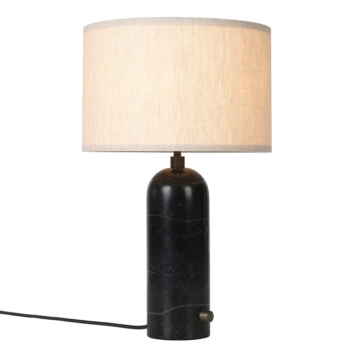 Gravity S bordlampe - Svart marmor-canvase - GUBI