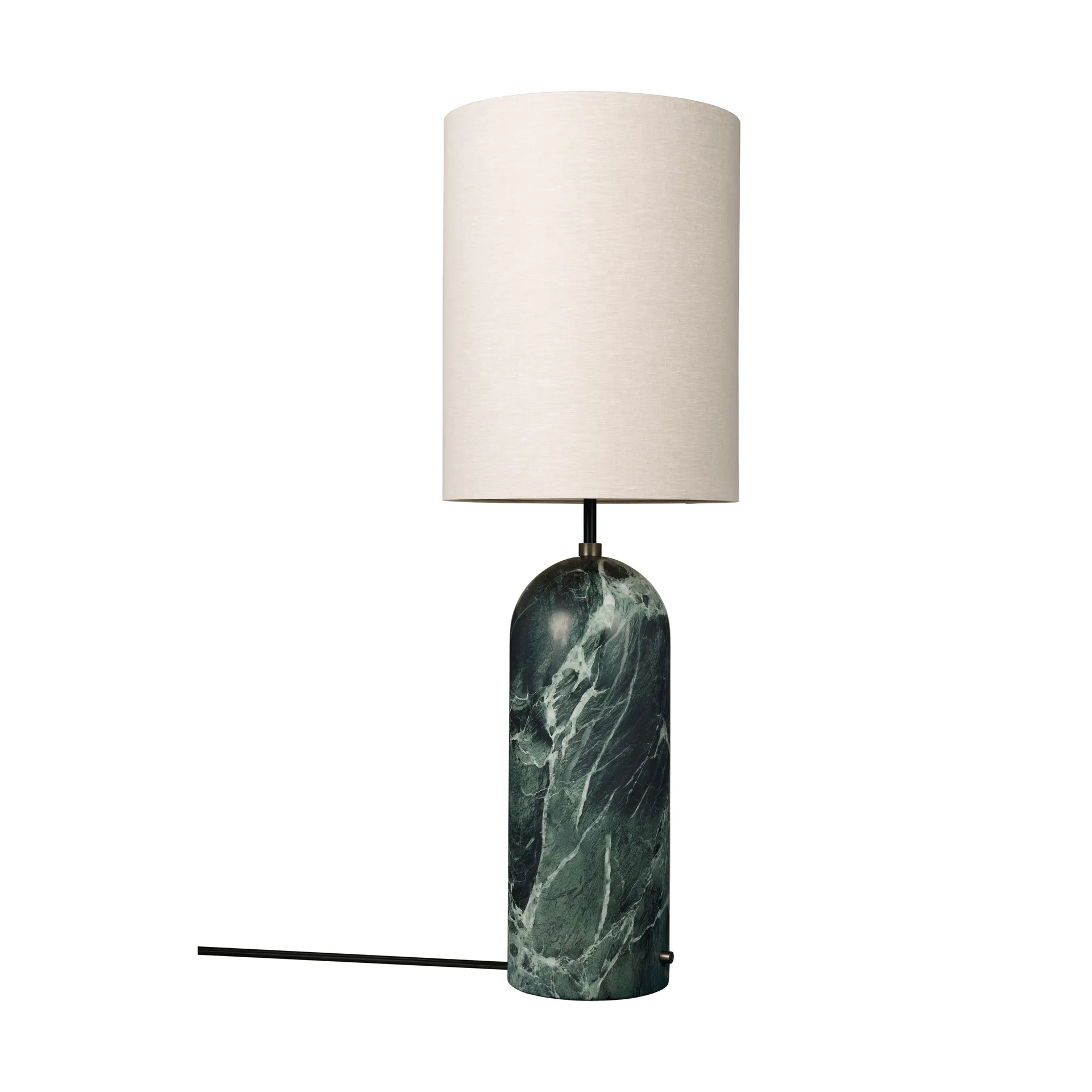 Gravity XL gulvlampe, Emerald marble-canvas GUBI