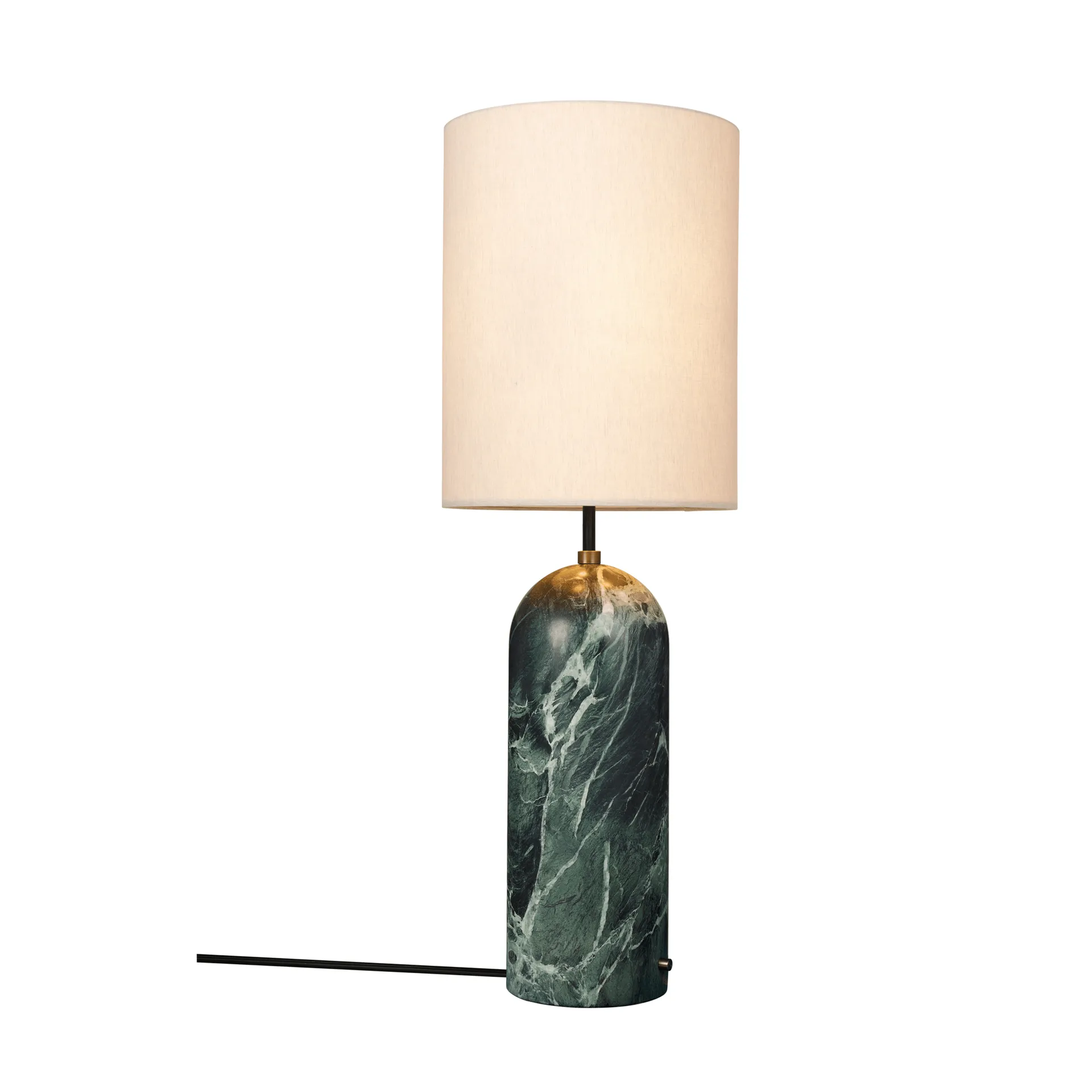 Gravity XL gulvlampe, Emerald marble-canvas GUBI