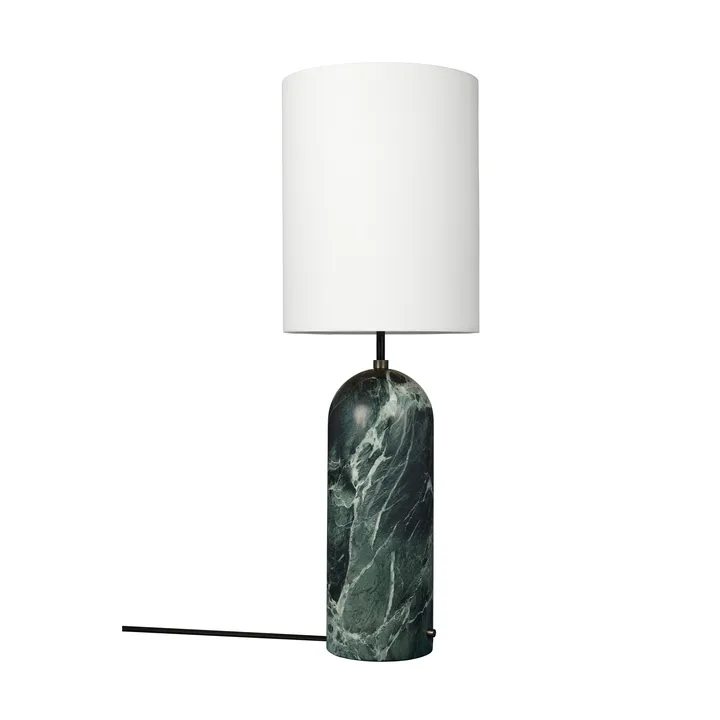 Gravity XL gulvlampe - Emerald marble-white - GUBI
